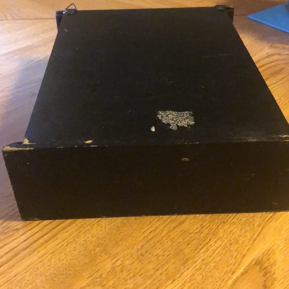 Vintage Key Holder. Black. Wood. Paint off in areas on back. Can be touched up. - Picture 14 of 16